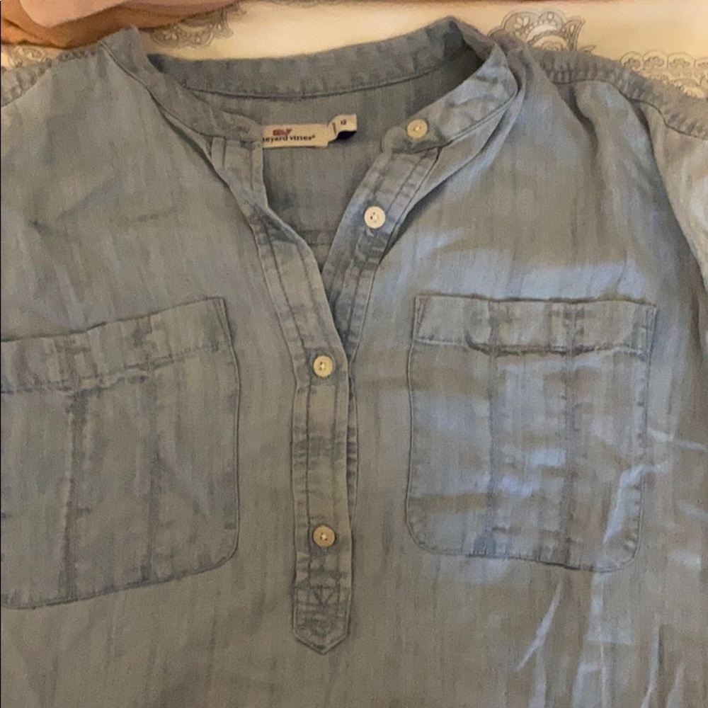 Vineyard Vines blue dress (denim)